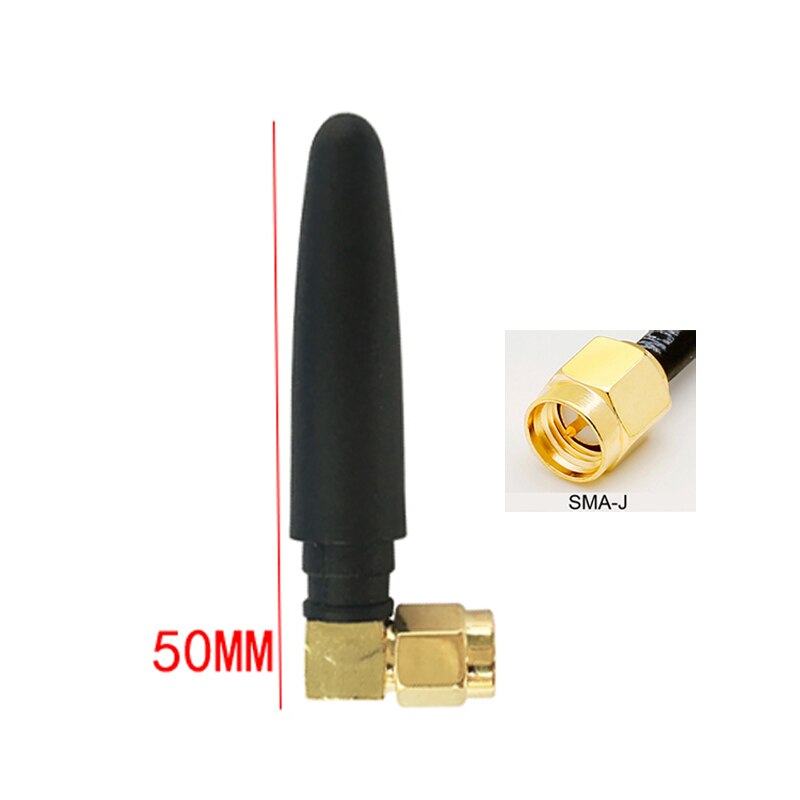 2DB 433 mhz elleboog kleine peper antenne 1 PCS 433 module antenne SMA-J connector lengte 5 CM: 1PCS