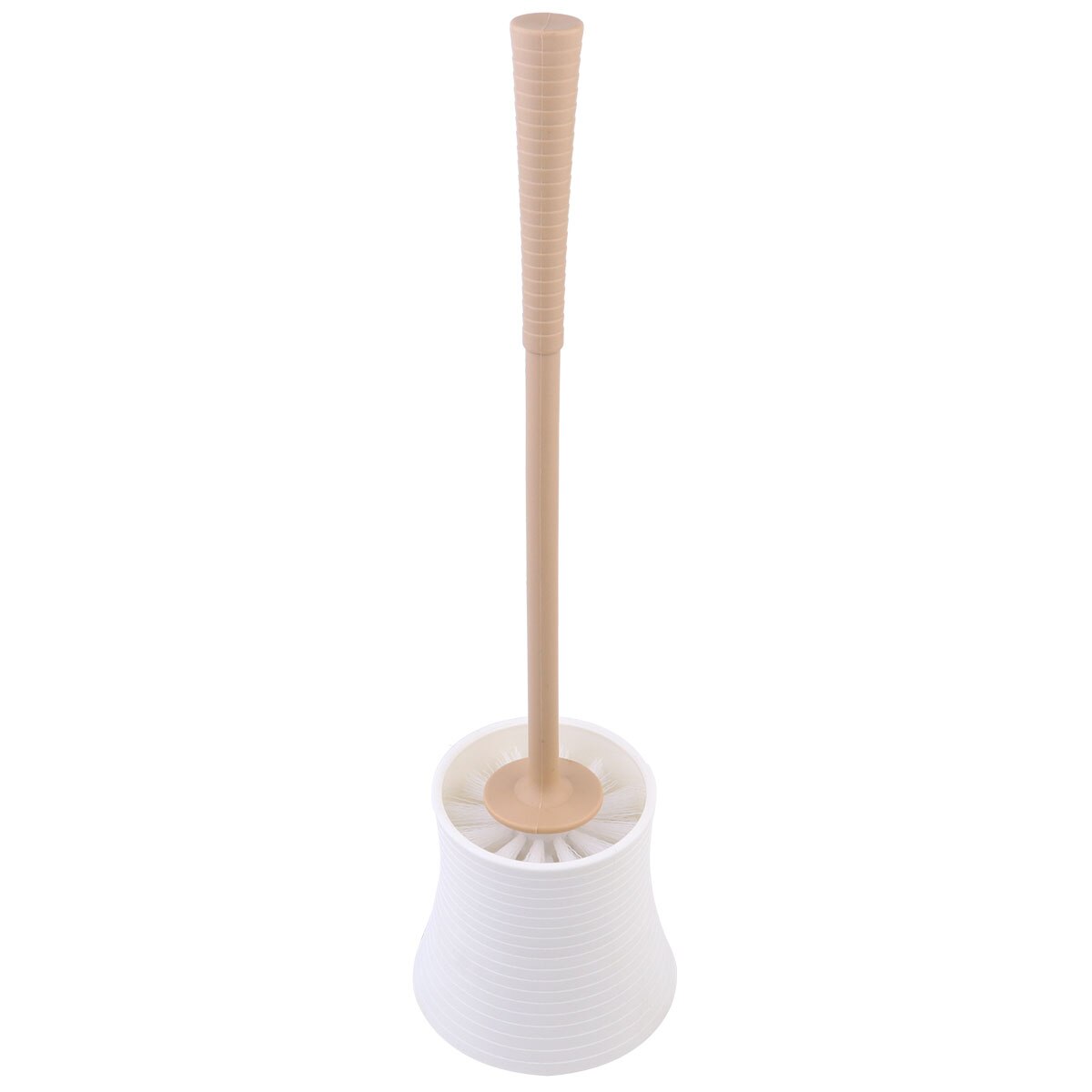 Long Handle Toilet Brush With Base Toilet Urinal Tough Brush Home Bathroom Hotel Cleaning Accessories for Home Bathroom (White)