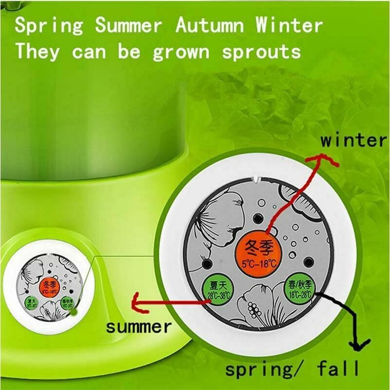 Household 2/3 Layers Bean Sprouts Automatic Electric Multi-functional Healthy Green Seeds Growing Bean Sprout Machine