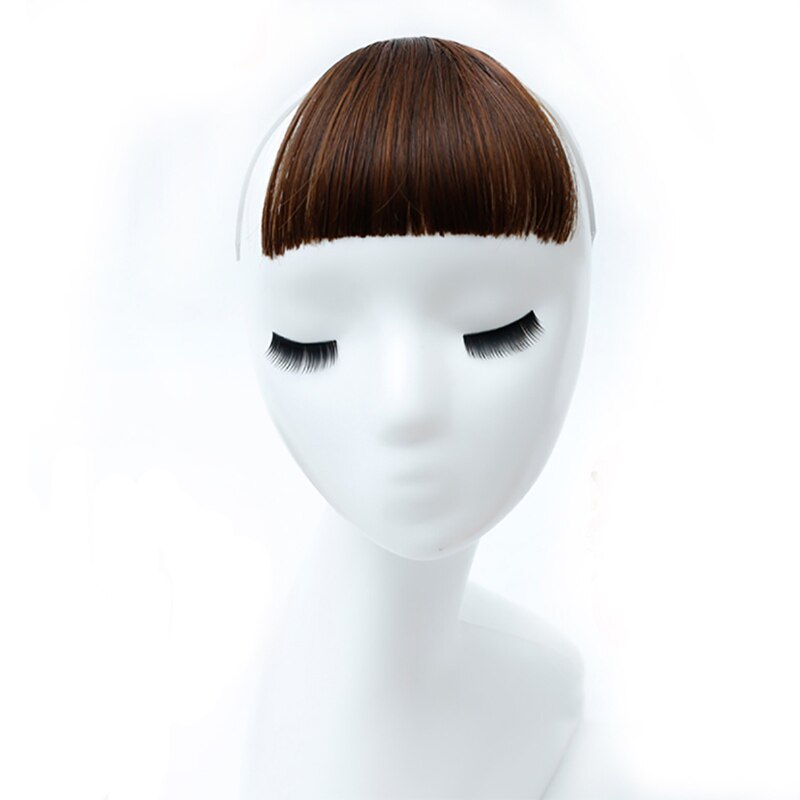 TALANG Women's short bangs top hair extension hair accessories natural and seamless breathable synthetic hair: L6-141