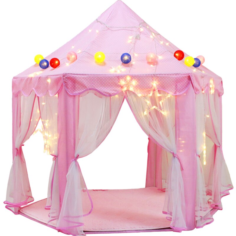 Children Kids Play Tent Fairy Princess Girls Boys Hexagon Playhouse House Play House Game Tent Toys Outdoor Fun & Sports