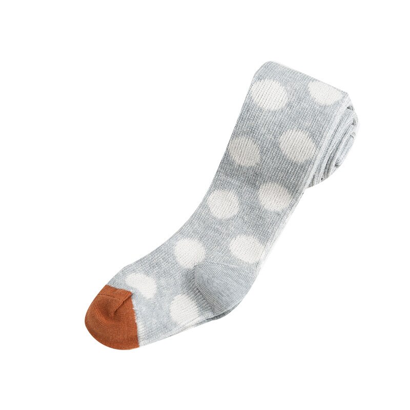 Baby Herbst Winter Strumpfhosen Baby Kleinkind Art Mädchen Rippen Strümpfe Baumwolle Warme Strumpfhosen Süssigkeit Farbe Gedruckt Punkte Engen