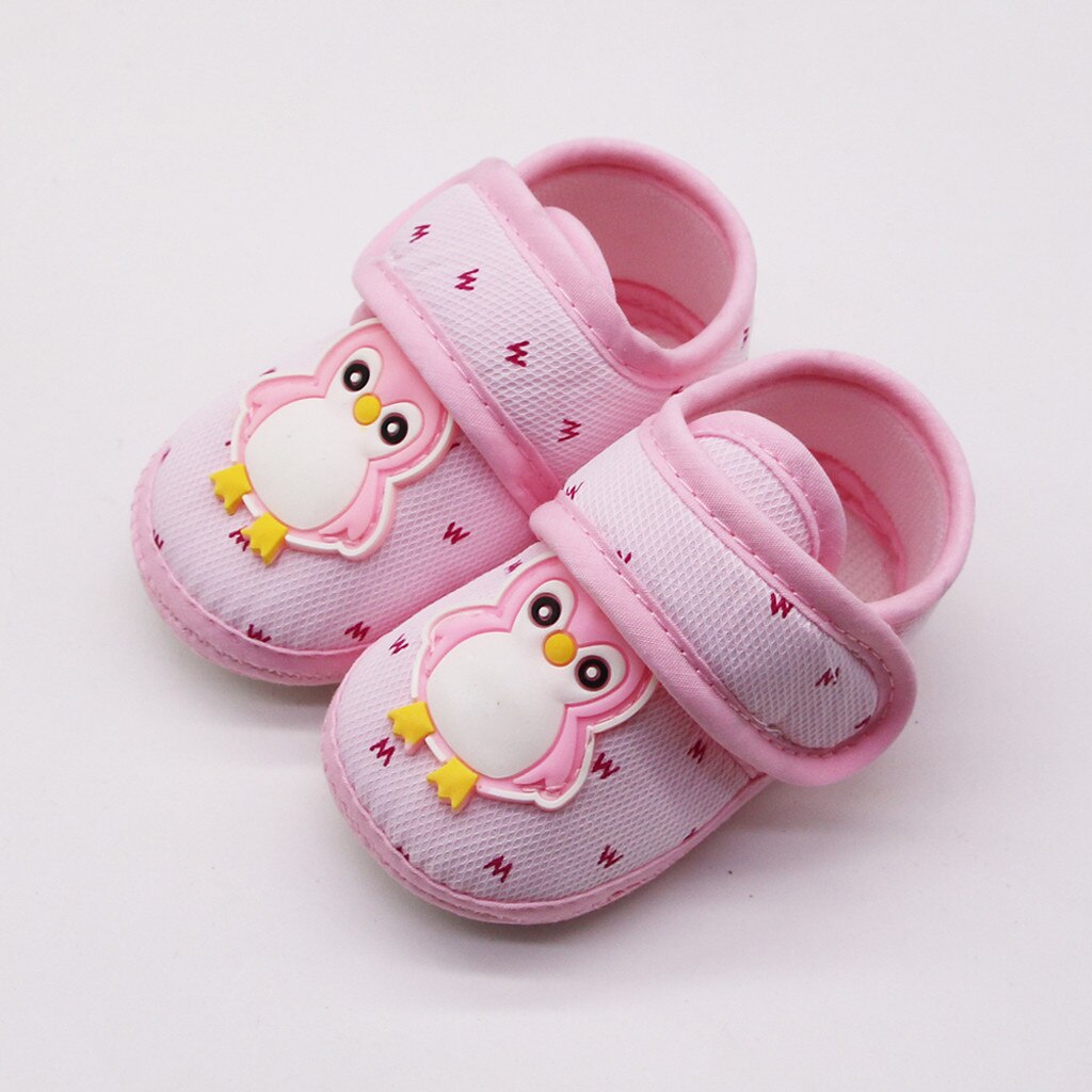 Arloneet Infant Pasgeboren Baby Meisjes Jongen Prewalker Pinguïn Cartoon Enkele Schoenen Non-Slip Soft Sole Baby Schoenen 20JUN25