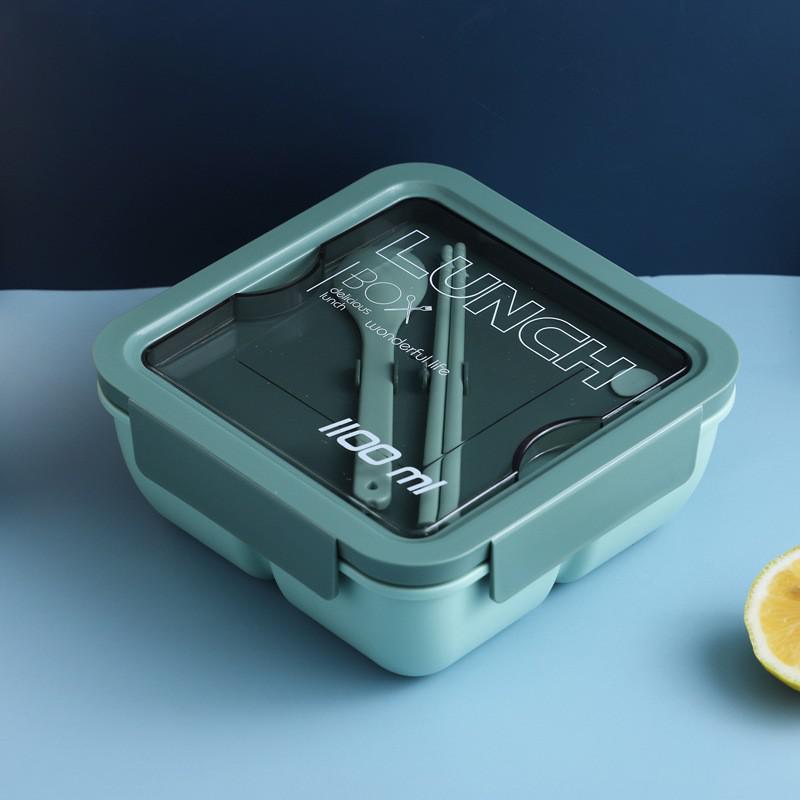 Lunch Box Voor Studenten En Kantoormedewerkers Met Servies Kan Worden Verwarmd Door Magnetron: P1