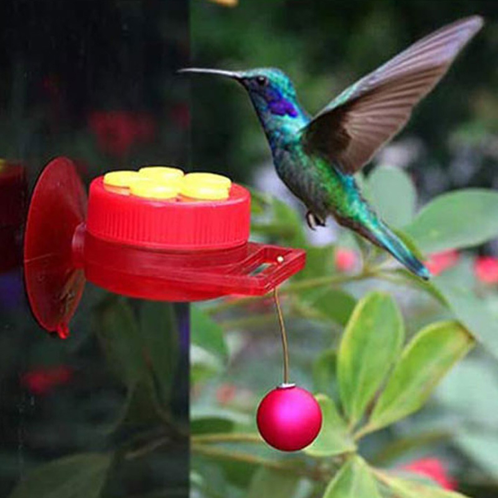2/3/4pc Handheld Hummingbird Feeders With Suction Cup, Multifunctional Mini Feeder Straws For Pets Easy To Carry#P30
