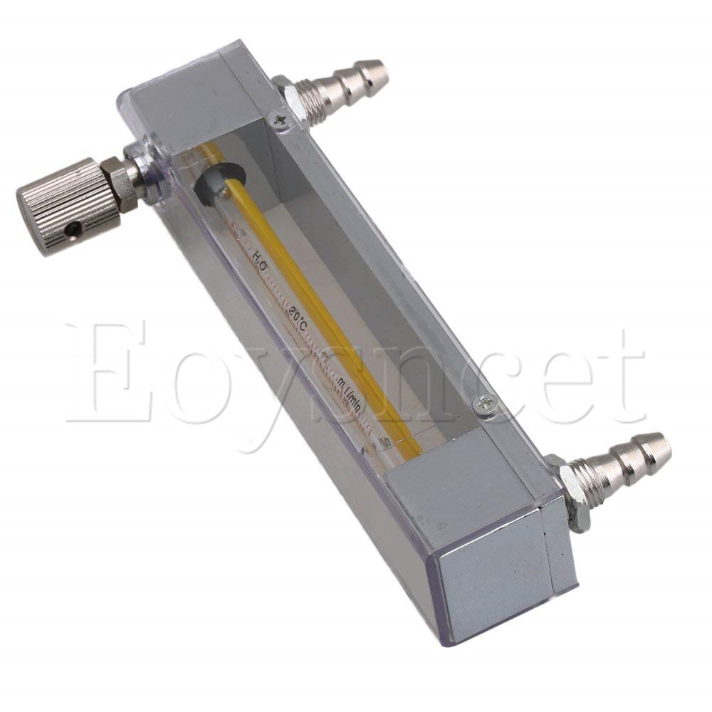 LZB-3 10-100 Ml/min Plastic Clear Stroommeter Voor Vloeistof Water Benzine Met Regelklep En 0.3in Slang