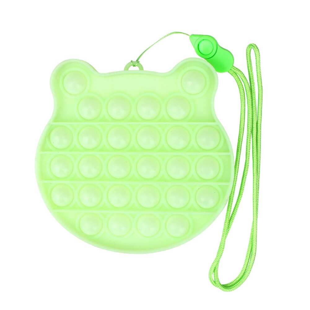 Children Fun Pressure Reduction Toy Autism Special Needs Push Pop Bubble Silicone Stress Reliever Sensory Fidget Toy: L