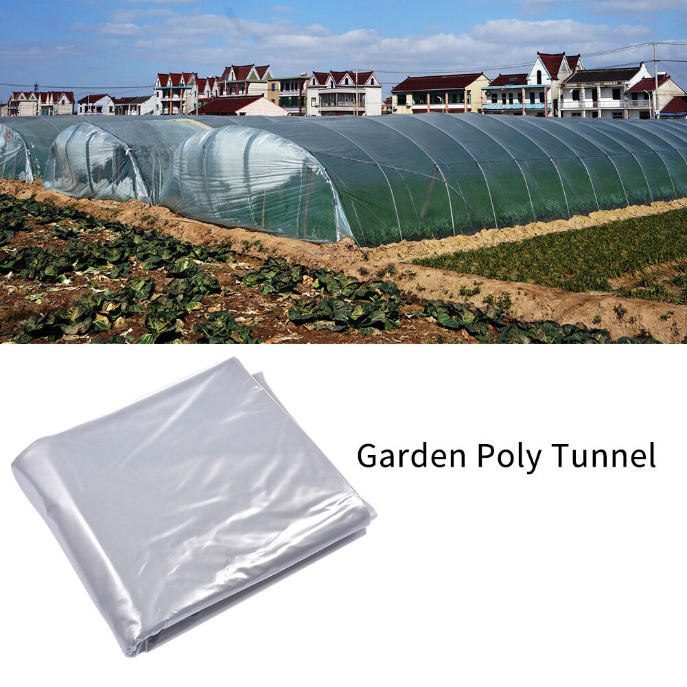 Garten Poly Tunnel Gewächshaus Abdeckung Pflanzen Metall Rahmen Schutz Dach Tafeln Folie Treibhaus Gewächshaus Kunststoff Film Ohne Regal