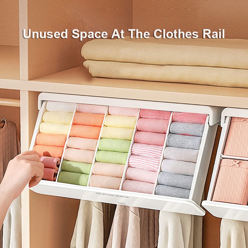 Joybos Unterwäsche Lagerung Kasten Schubladen Schrank Wardroble Organisatoren Lagerung Schublade Glitt Schublade Heimat Organisation 5/10 Gitter