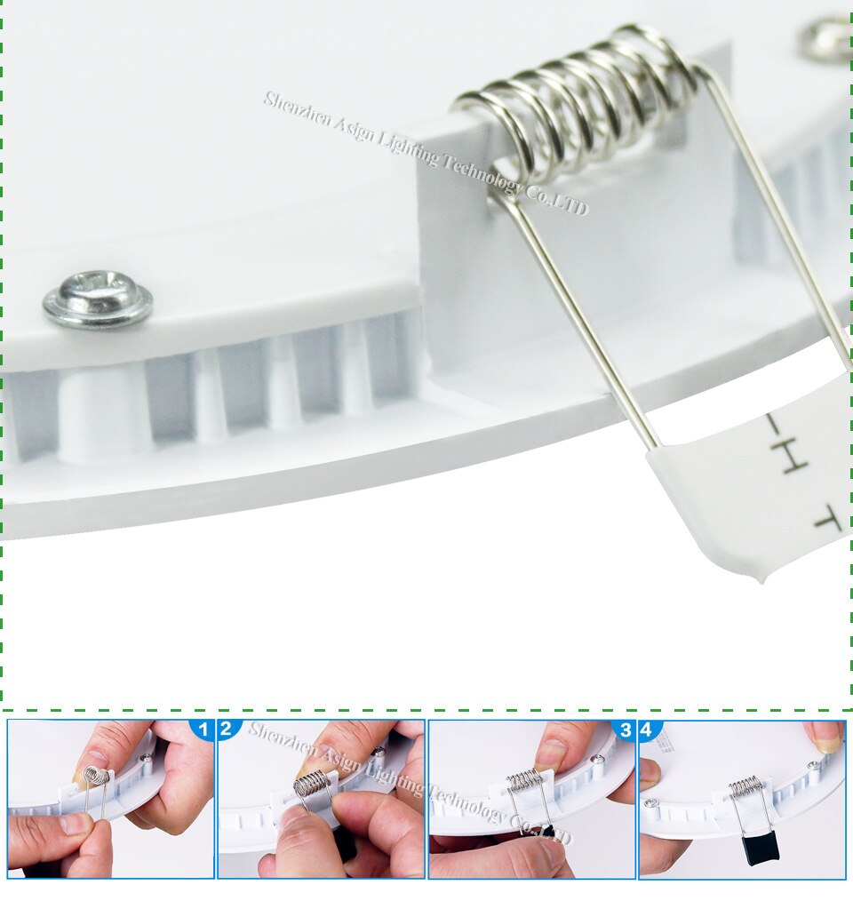 Led-spot rond ultradun led-plafondlamp led-paneellamp moderne spotverlichting voor thuis 3w 4w 6w 9w 12w 15w 18w warm koud