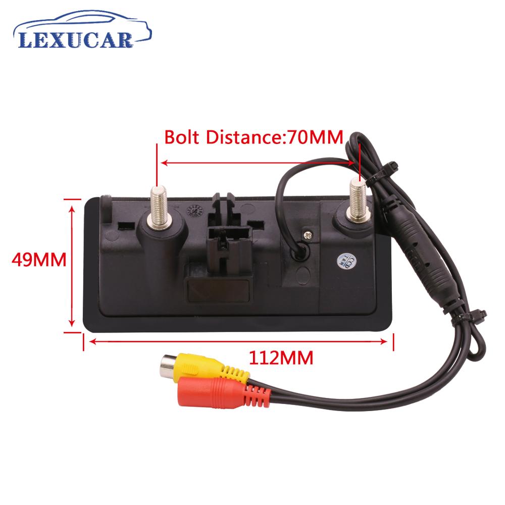 Mib av ryggekamera med håndtak hd vidvinkel rygge parkeringsbil revers rcd 330 Plus til vw tiguan passat  b6 b7 golf 5 6