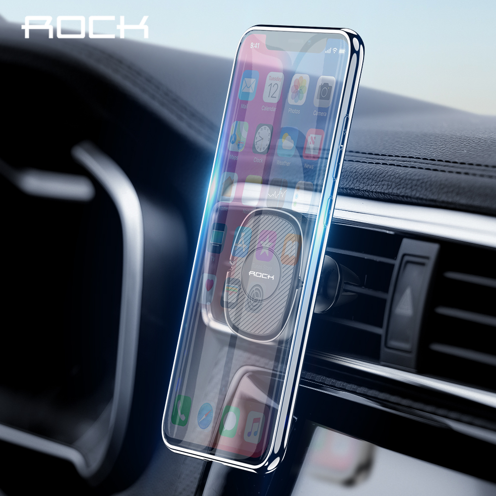 ROCK Spiegel Schwerkraft Auto Telefon Halter Für iPhone 11 X XS Samsung Huawei Dashboard Air Vent Paste Handy Stehen universal