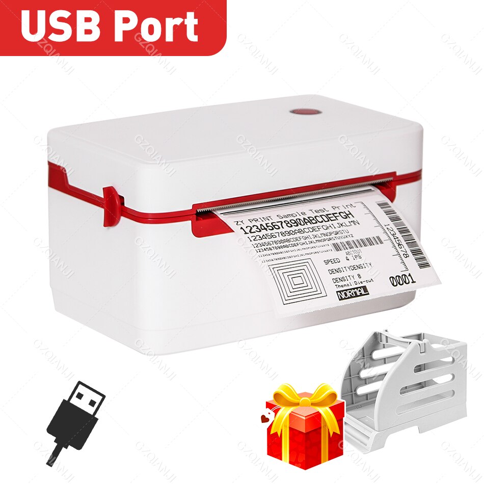 USB Buetooth Thermal Address Printer Waybill 100 110mm Label Printer For Express Logistic Label Paper Roll