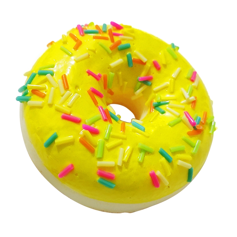 6.2cm künstliche Mini-donuts, squishy-spielzeug, modelllebensmittel, schokoladenkuchenrolle, fotodekorationsrequisiten: Hellgrün