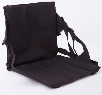 Silla plegable portátil con soporte trasero para gradas, asiento para césped, acampada, pesca, senderismo: black-0214