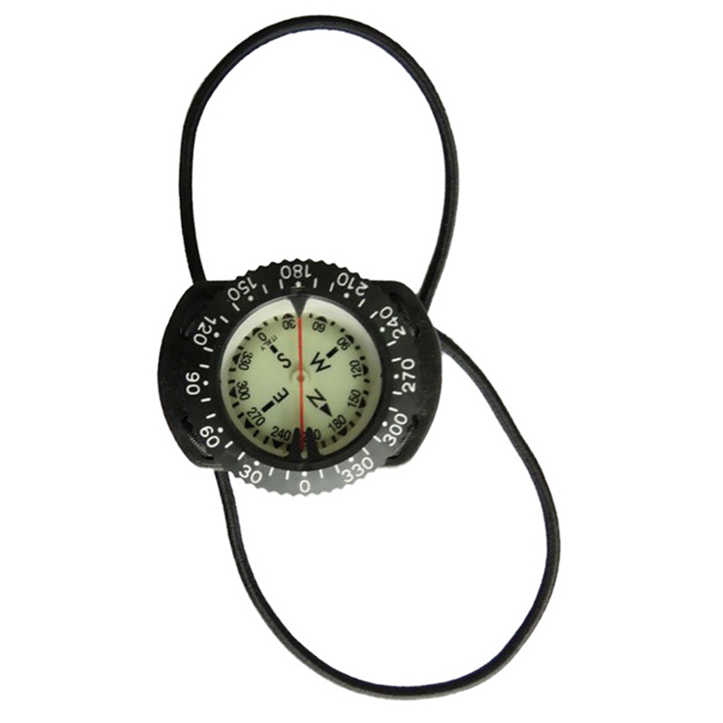 Scuba Diving Compass Underwater 100M Diving Waterproof Compass With Bungee Cord