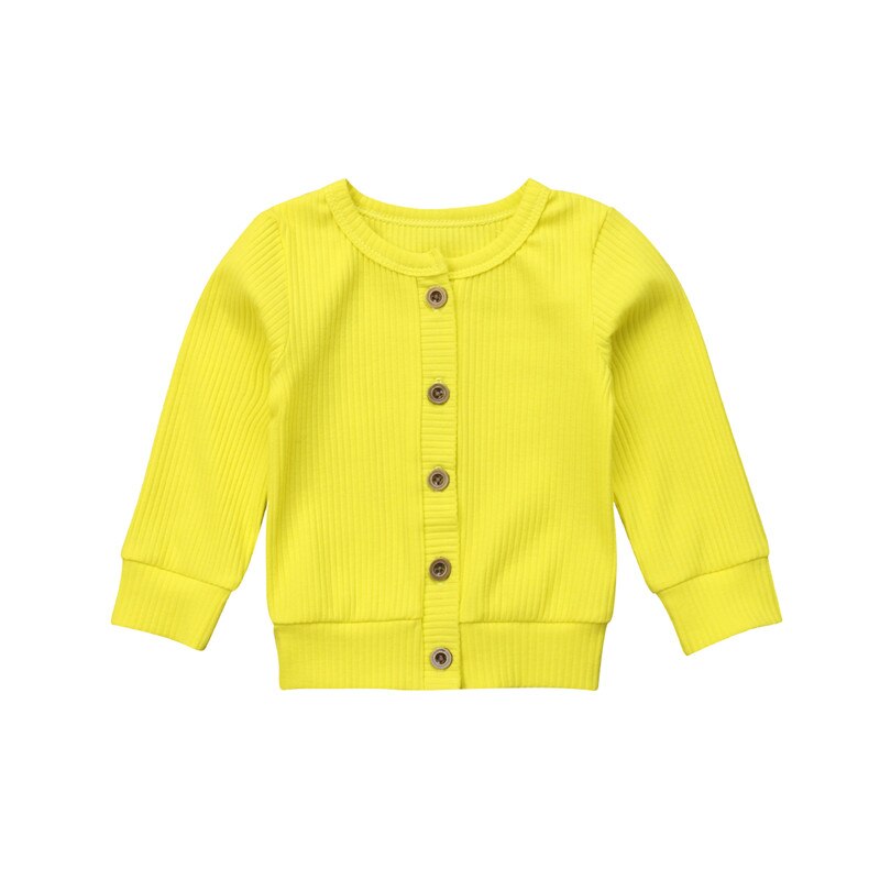 Pasgeboren Baby Meisjes Peuter Lange Mouwen Outfit Blouse Kids Tops Kleding Herfst Winter: Geel / 6m