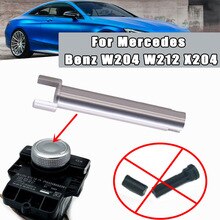 Aluminiumslegering bil knop pin sølv radio konsol controller reparation tilbehør til mercedes benz  w204 w212 x204 auto