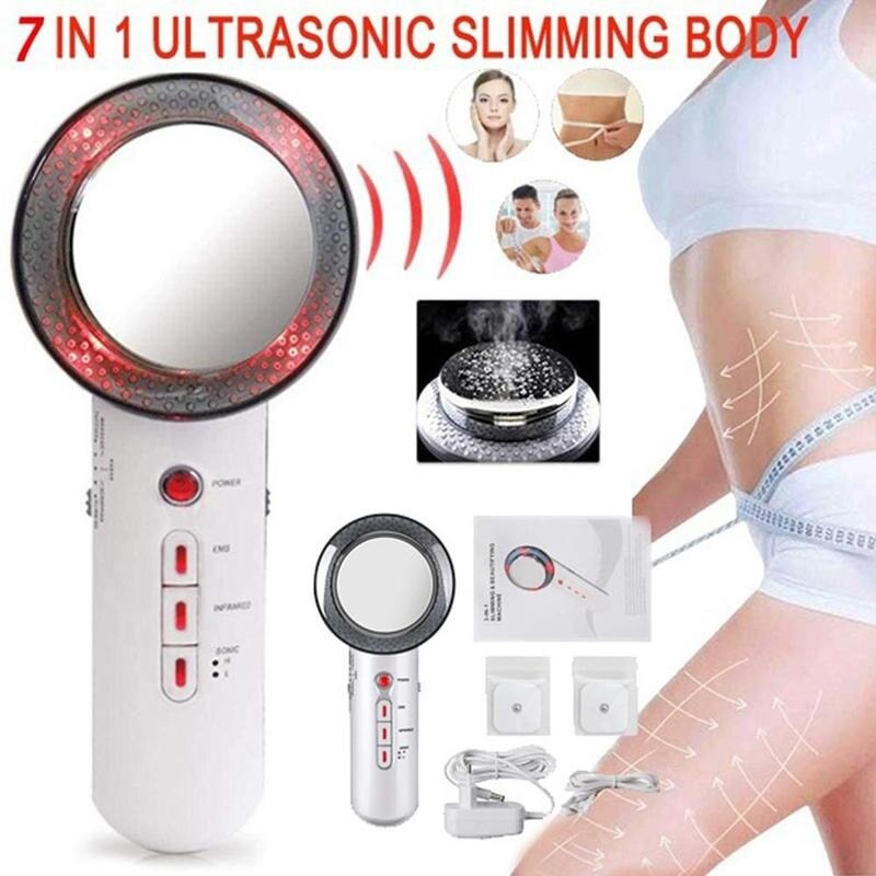 Three-in-one Slimming Instrument LED Beauty Instrument Ems Micro-current Ultrasonic Micro-electric Skin Beauty Instrument 1PC