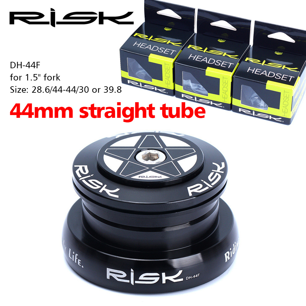 Risico Mtb-fietsheadset Geïntegreerd 1 1/8 Stuurkolom 34 41 41.8 44 49.7 50.6 55 56 mm Mountainbike Druklagers Doos Vork