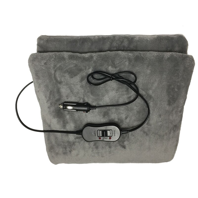 manta de coche, 12V manta térmica de viaje de vellón con adaptador de CA para suministros de coche RV-gran clima frío: Default Title