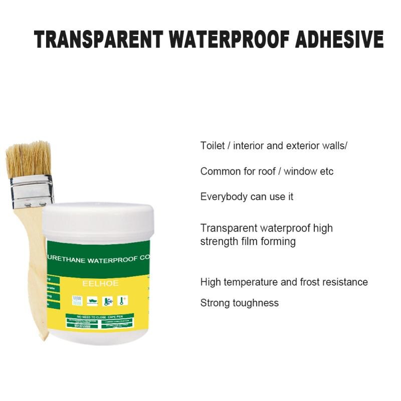 Pâte de revêtement imperméable en polyuréthane, scellant innovant, brosse de revêtement étanche, colle de réparation adhésive pour outil de réparation de toit cassé