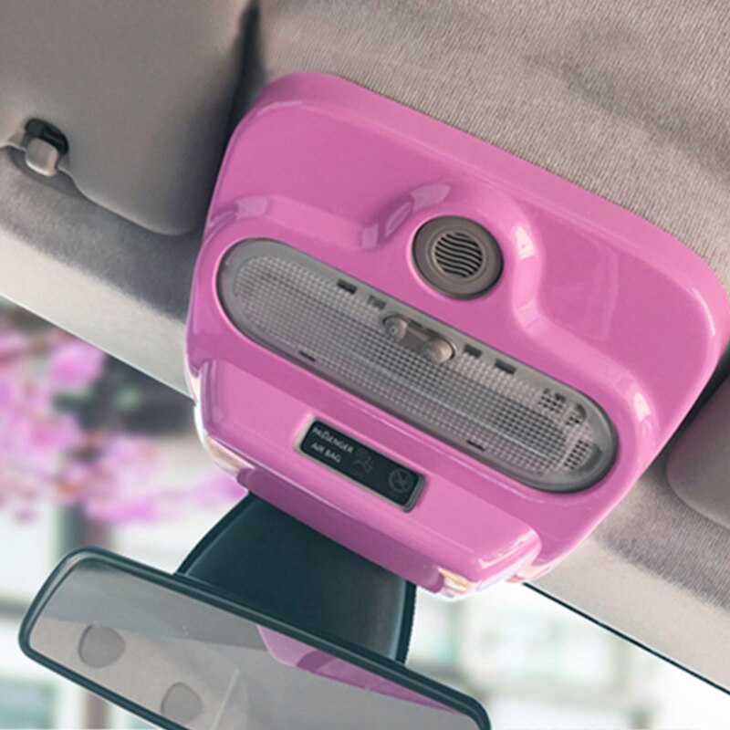 Car Decoration Styling Accessories For Smart 453 Fortwo Carbon Fiber Car Roof Reading Light Lamp Sticker Cover