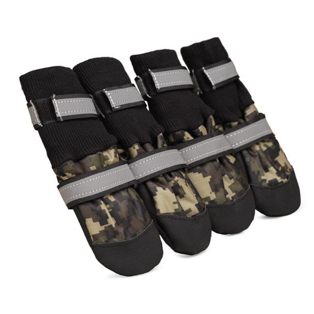 4 Stk/set Huisdier Waterdichte Regen Schoenen Voor Medium Grote Honden Poot Protectors Warme Regen Laarzen: C3 / Xl
