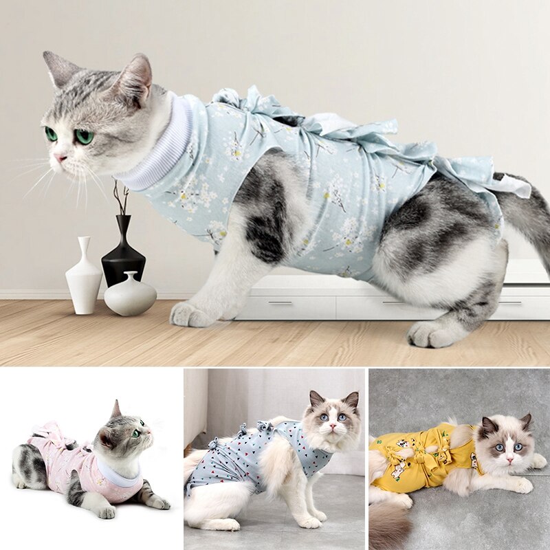 Trajes de recuperación quirúrgica para gato, ropa de recuperación para heridas, camisa de perro después de la cirugía, traje de recuperación de destete, ropa para mascotas