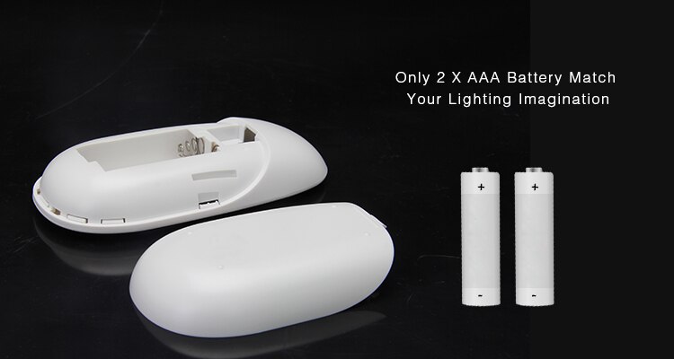 Dimbar mi lys 2.4g 4- sone enkelt farge / hvit / varm hvit trådløs rf fjernkontroll for led pære led stripe lys