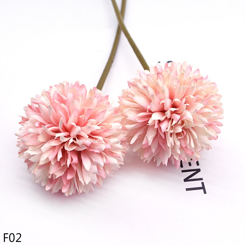 Bolas de flores de diente de león de seda de 29cm 3 uds., pompones de flores artificiales para decoración de boda, de cumpleaños, guirnalda de flores DIY: F02