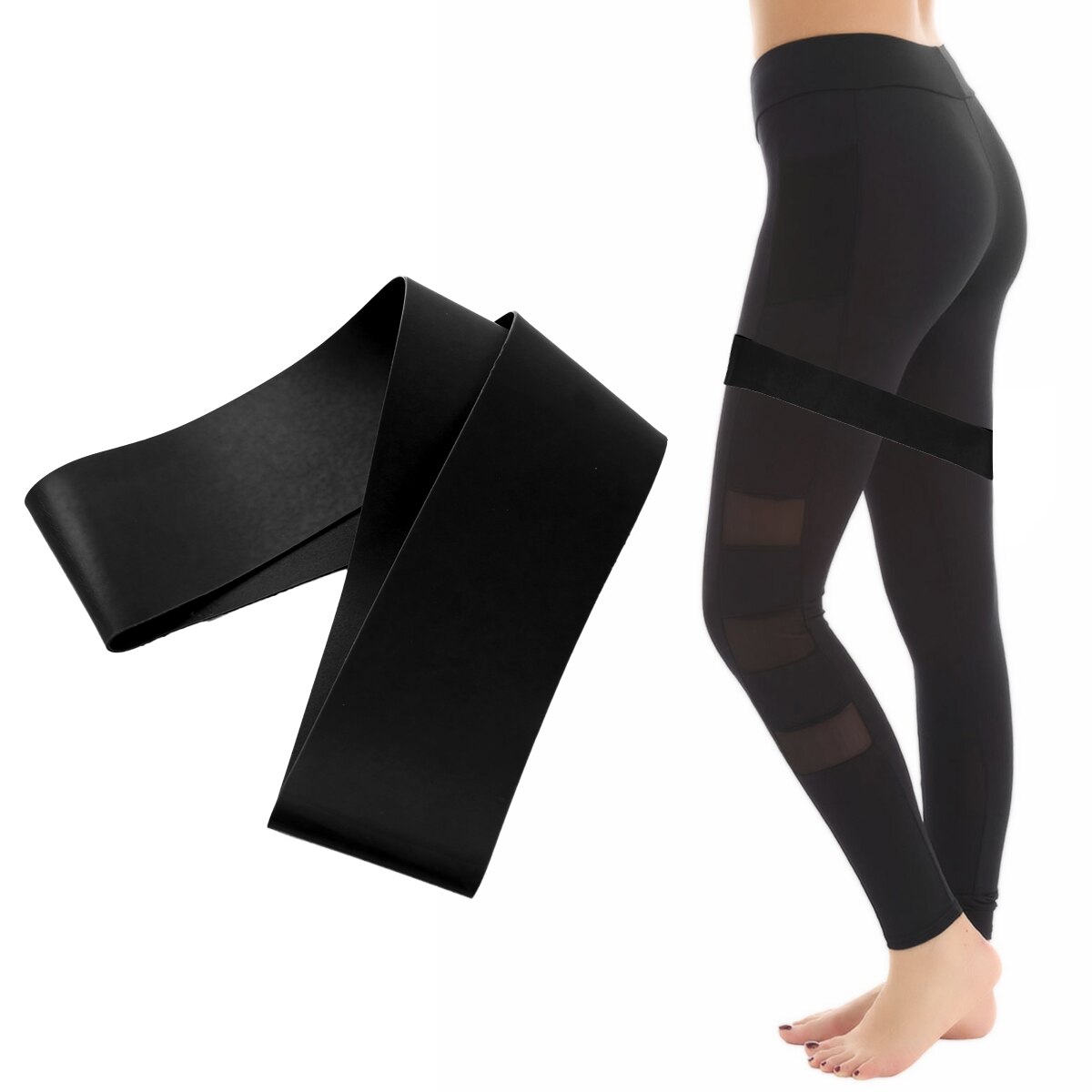 Resistance Bands Latex Natural Flat Fitness Equipments Strength Training Resistance Loop Bands Athletic Gym Workout Yoga Pilates