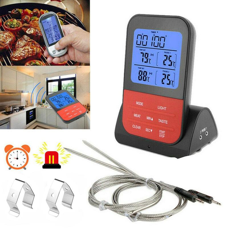 Multifunctional Food Thermometer Home Kitchen Wireless Electronic BBQ Thermometer