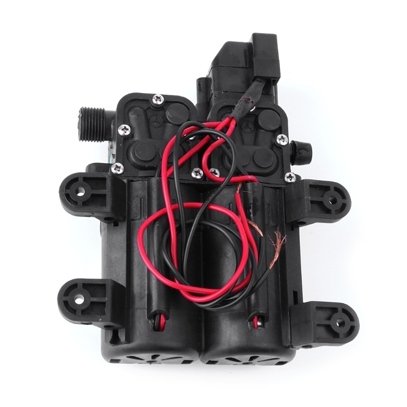 Hög effekt tryck dubbel pump 12v dc mini elektrisk vattenmotor maskin