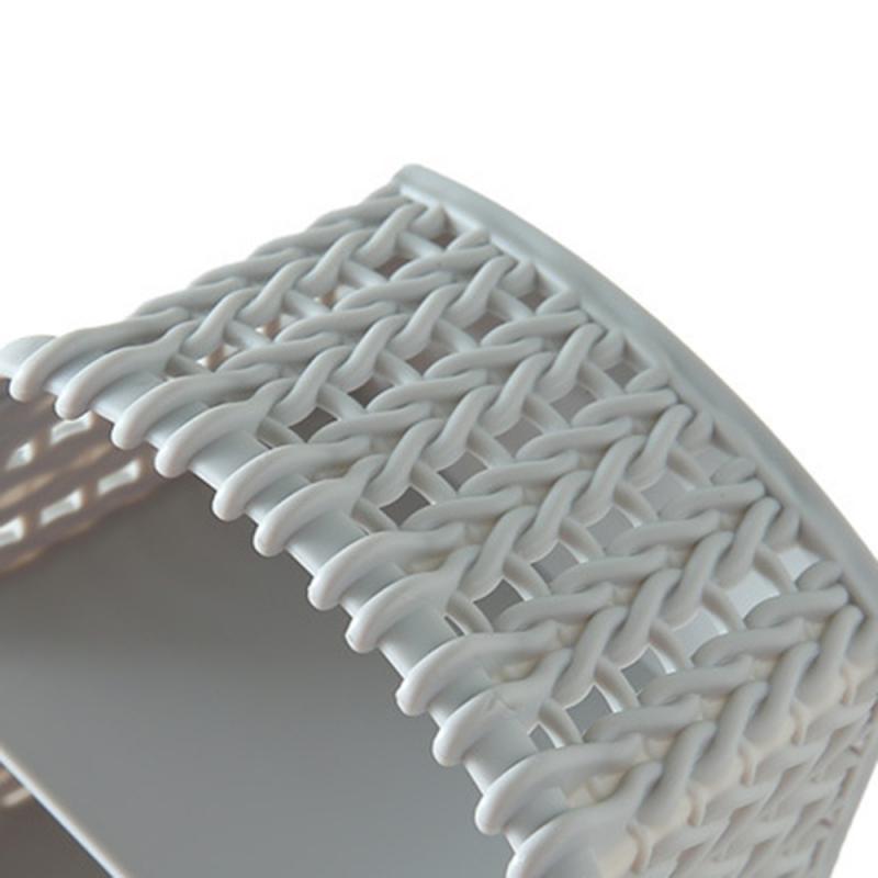 Rattan Storage Rack Plastic Office Storage Basket Woven Basket Storage Basket Plastic Basket Storage Plastic Basket Bin