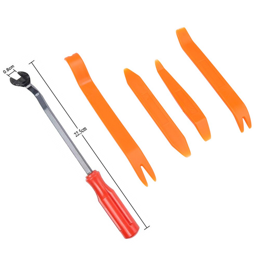 100pcs Clips for Car Plastic Clips Vehicle Retainer Rivet Pin Door Accessories Liner Bumper Fender Trim Plastic Mixed Car Clips: 5 PCS Tool