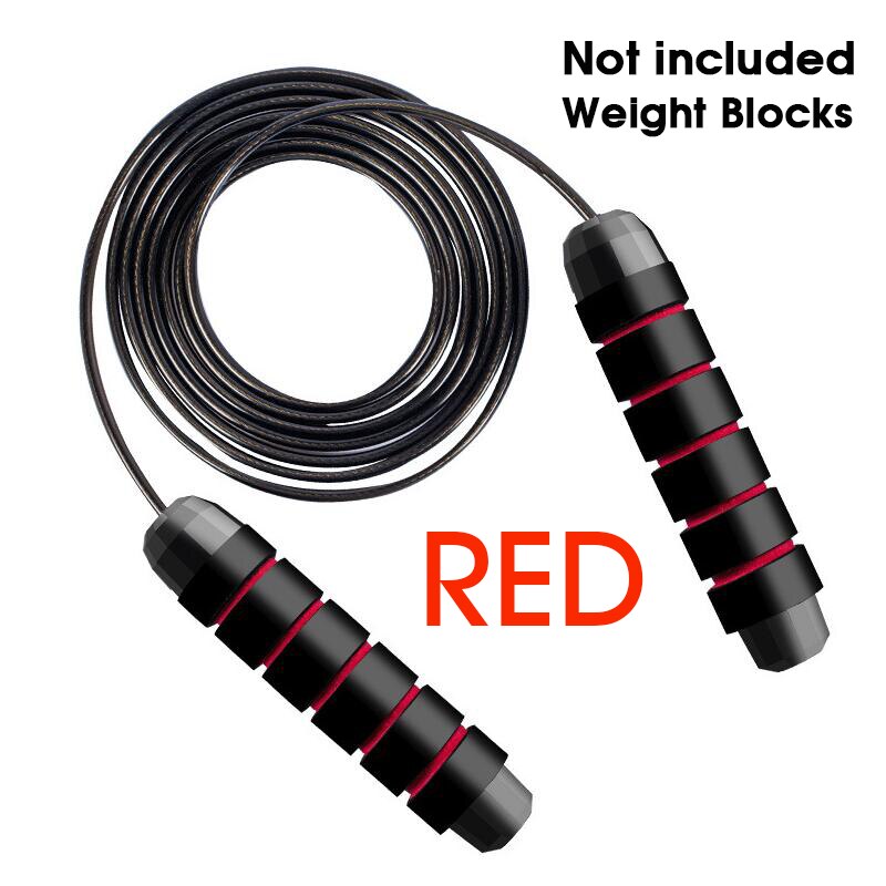 Bearing jump rope Tangle-Free jumping rope adjustable skipping rope speed Crossfit cuerda para saltar Equipments Skipping: RED
