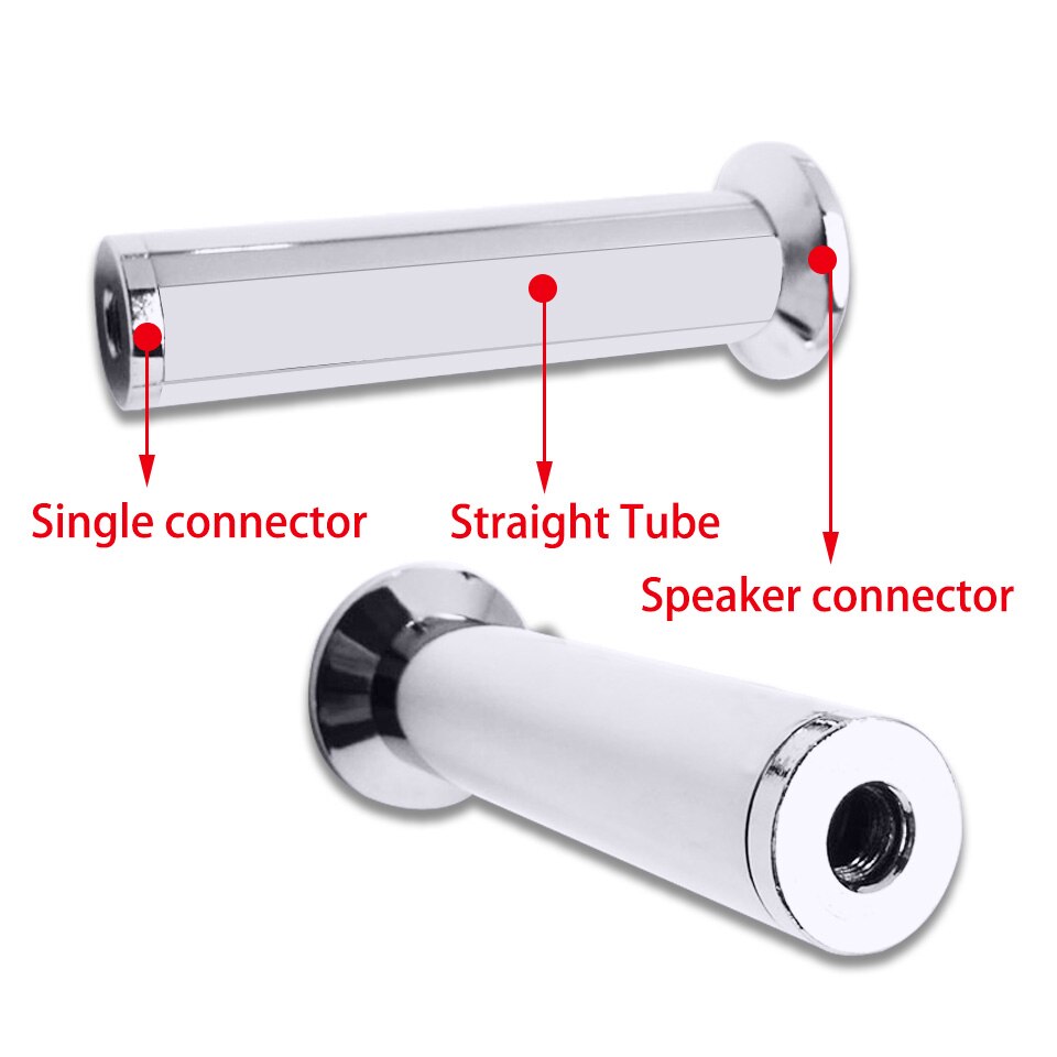 Tubo de ferro de 32mm de diâmetro, tubo reto com dentes internos e acessórios de iluminação para lâmpada de piso e lustre