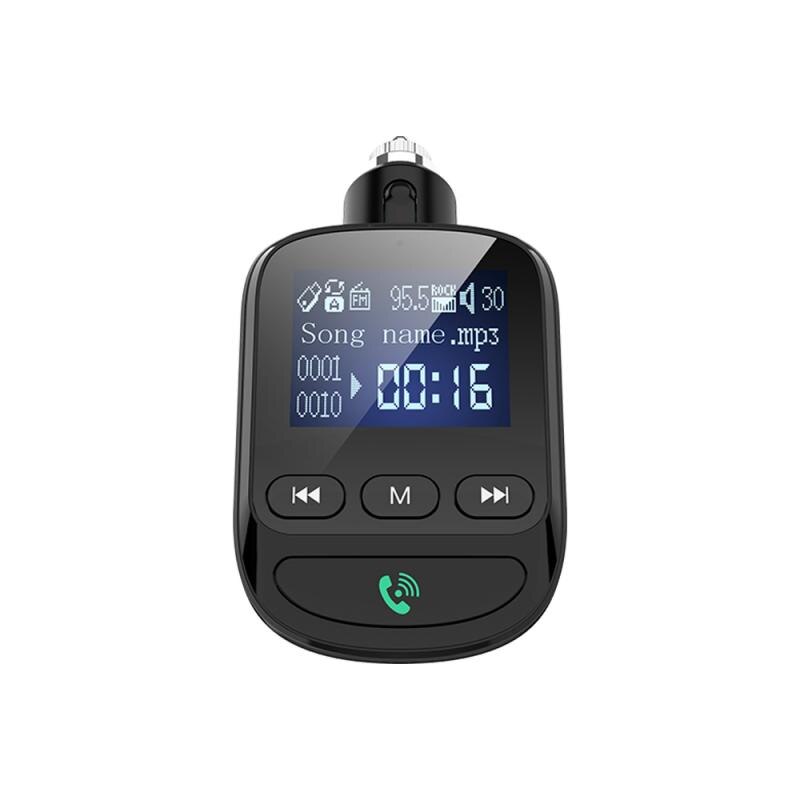 Autolader Handsfree Fm-zender Bluetooth Carkit Lcd MP3 Speler Auto Sigarettenaansteker QC3.0 Snel Opladen