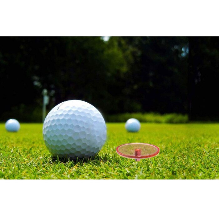 50 100 stk plast assorteret farve golfbold mærke position markør diameter 24 gennemsigtig base golf tilbehør
