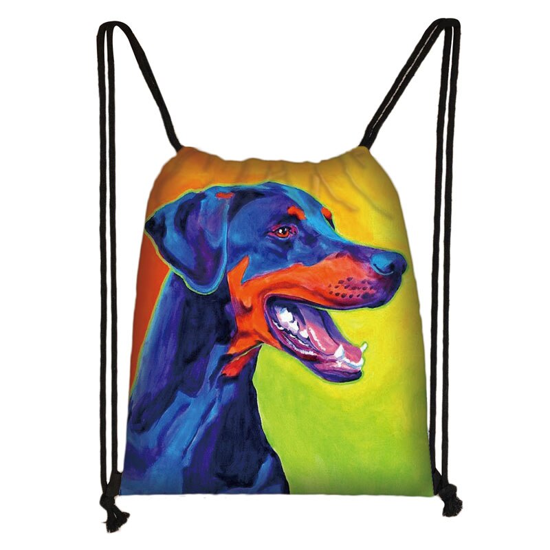 Schattige Teckel Hond Tasje Vrouwen Mannen Opbergtas Voor Reizen Tiener Jongens Meisjes Rugzak Partij Boodschappentassen: skdlapigous13