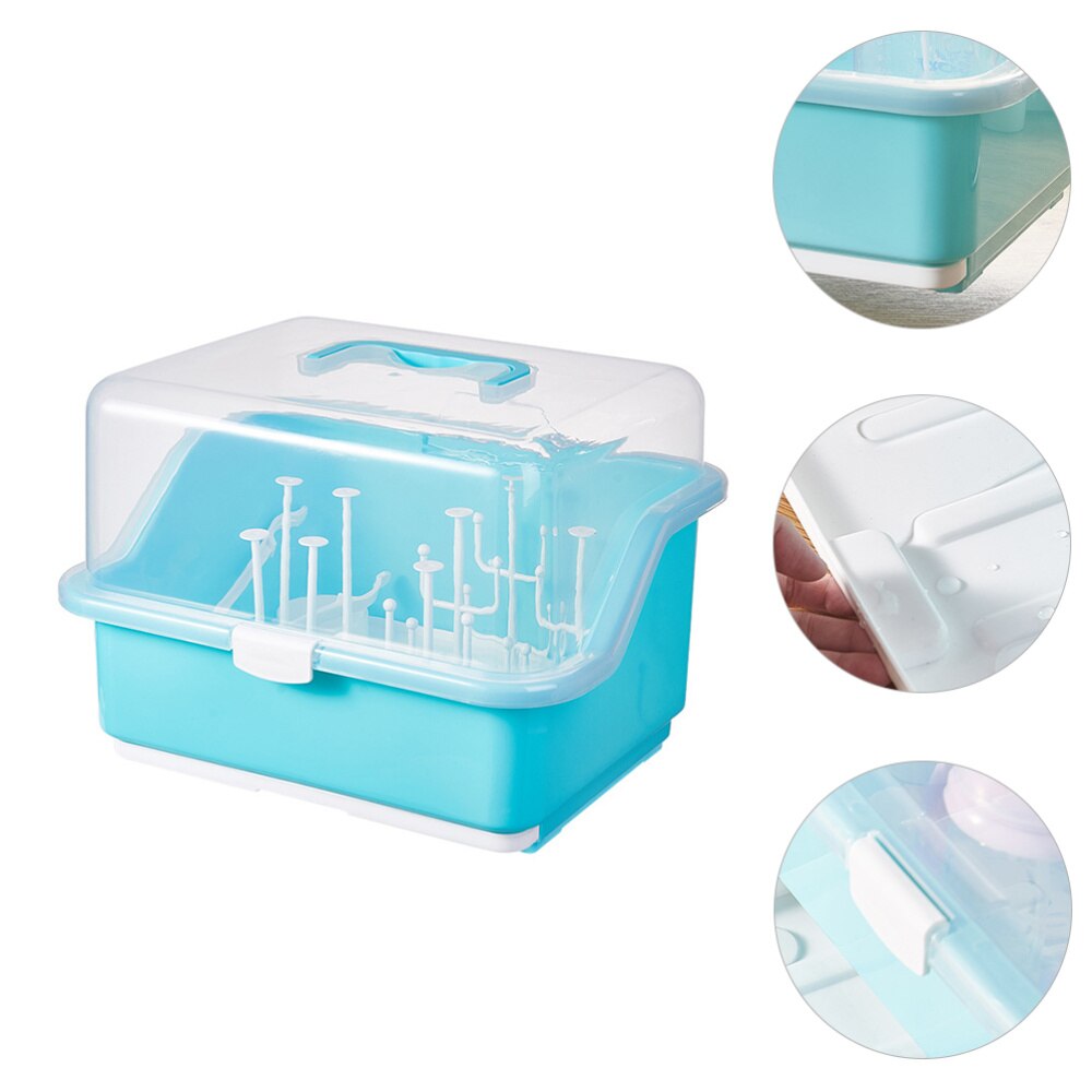 Babyflaskor torklåda spädbarn porslin förvaringslåda praktisk mjölkflaskställning