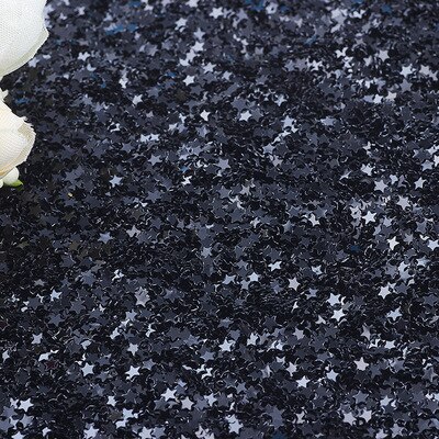 Pailetten 3mm Glitter Stars Sequins PVC Star Paillettes Sewing Craft DIY Scrapbooking Sequin Set Nail Art Confetti 10g: black