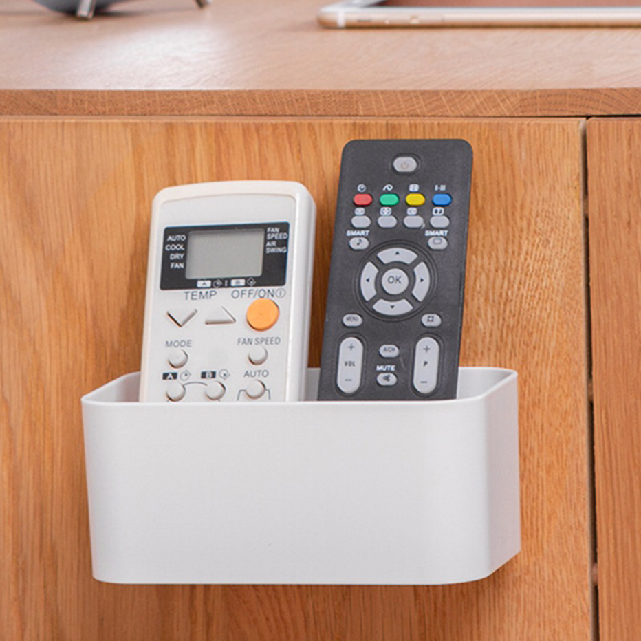 Mounted Wall Storage Box Cosmetic Rack Makeup Bathroom Remote Holder Control Hanger Organizer Storage Decor Bathroom Accessorie