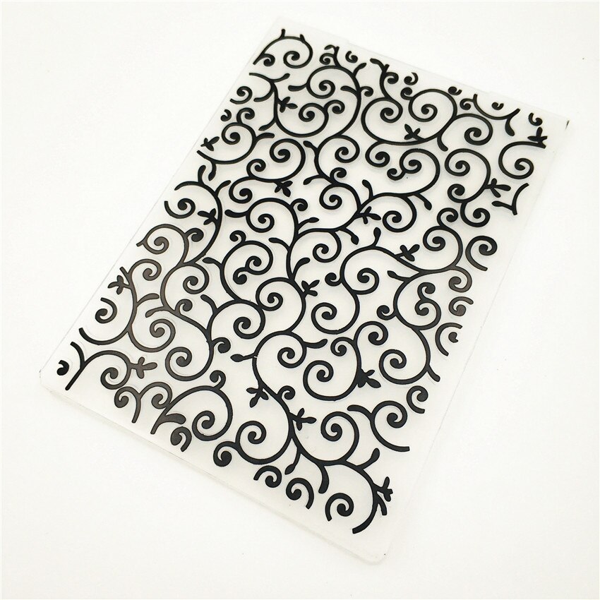 10.5x14.5cm vines Embossing folders Plastic bump Scrapbooking DIY Template Fondant indentation Cake Photo Album Card Make