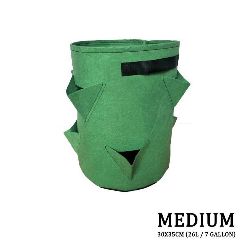 Plantation sac de culture sac de plantation avec poignée jardin extérieur plante sac de culture, sac Vertical pour fraises herbes et fleurs réutilisable