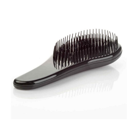 Brosse à cheveux en forme d&#39;œuf rond, outils de coiffure doux, peigne démêlant, Salon, soins capillaires, voyage, 1 pièce: Black-B