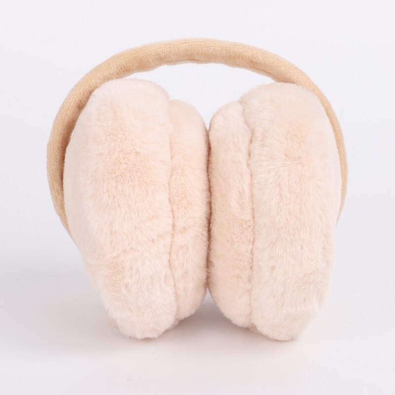 Adult Winter Solid Color Earmuffs Men Women Lovers Ear Warmer Plush Plain Teenage Student Mother Girl Ear Muffs Cute: Yellow