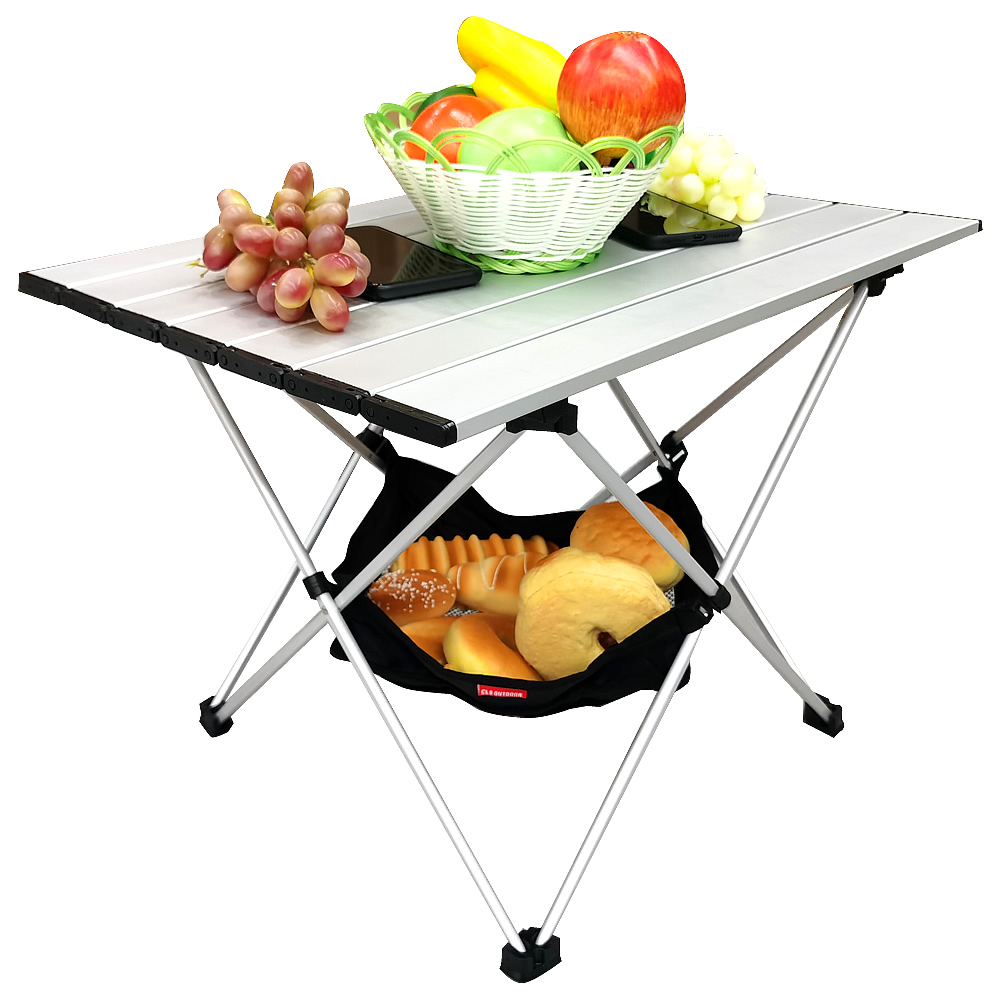 Aluminum Alloy Portable Camping Furniture Ultralight Folding Camping Hiking Desk Traveling BBQ Picnic Table