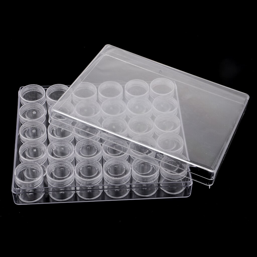 Plastic 30- slots sieraden kleine ambachtelijke kralen opbergdoos organizer containers potten